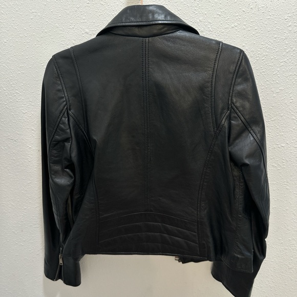 Black Leather Jacket for Women - Picture 3 of 5